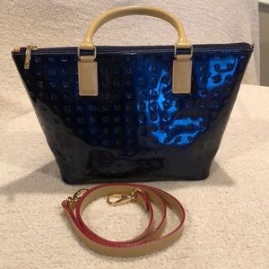 Arcadia metric blue purse with strap - never used